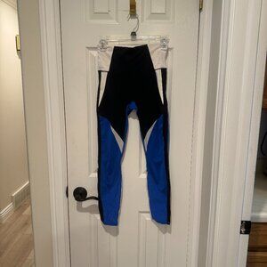 Atheta Blue Colorblack Leggings  Size XS